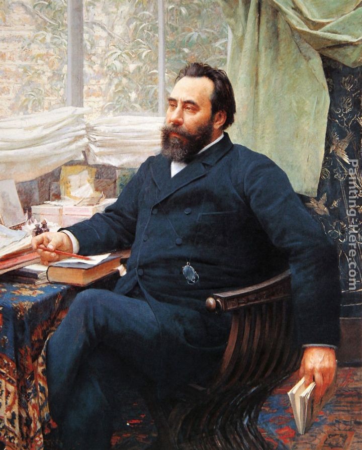 Vlaho Bukovac Portrait of Baltazar Bogisic